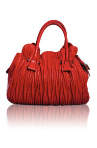 DIVA LUXURY RED LEATHER BAG
